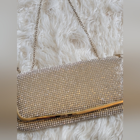 Lulu Townsend Silver Rhinestone Purse - Picture 4 of 5